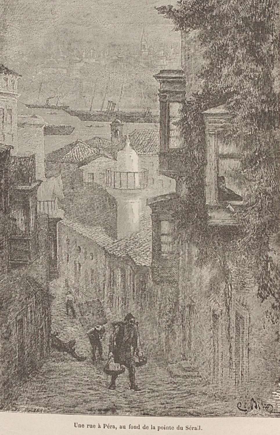 Disegno per il libro di De Amicis, Costantinopoli